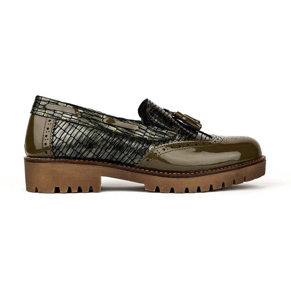 Mocassins Plateformes "Croco&Chic"